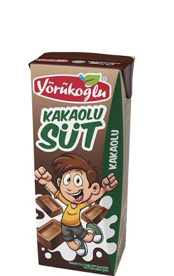 ЙОРУКОГЛУ ШОКОЛАДОВО МЛЯКО UHT 180 МЛ Х 27